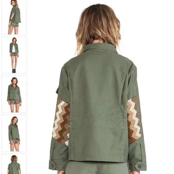 Capulet Oversized Embellished Military Jacket LNC - Picture 3 of 8